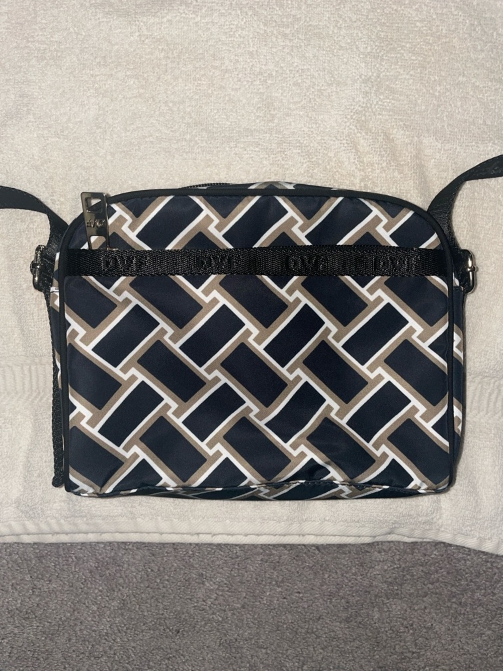 Diane Von Furstenberg for Target Black and White Geometric Crossbody